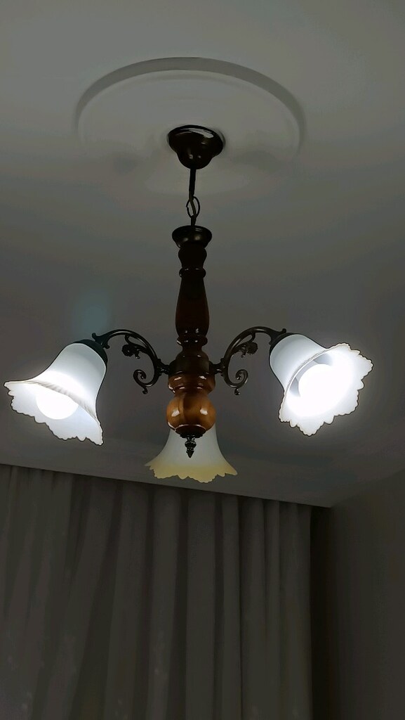 üçlü ahşap avize - 2