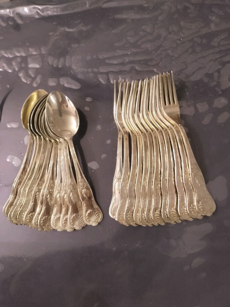 Kaşık Çatal Takımı Gümüş 12 Kişilik 51 Parça - 3