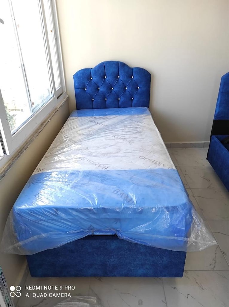 tek kişilik 90x190 baza başlık yatak sıfır ürün dev kampnya adrse tslm - 4