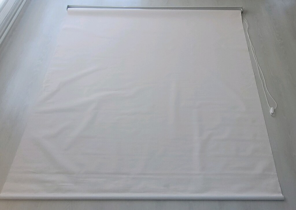 En194cm - boy 204cm Pudra rengi sorunsuz stor perde - 2