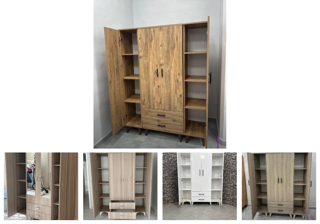 4 kapaklı elbise dolabı yeujetcicn - 2
