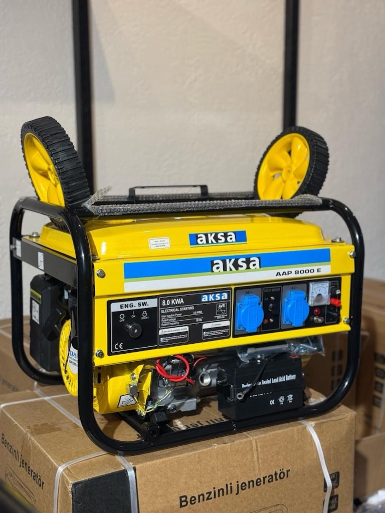 AKSA PROFESYONEL 8 KV MARJLI JENERATÖR BENZİNLİ SIFIR ÜRÜNDÜR - 2