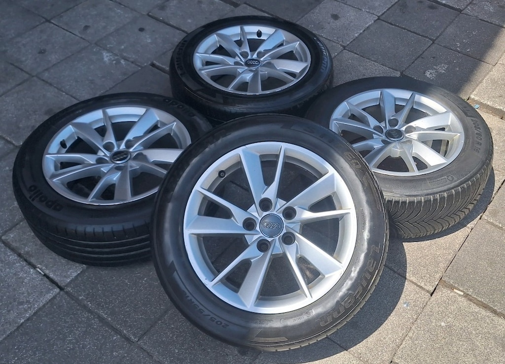 205 55 16 ORJİNAL AUDİ JANT LASTİK TAKIMI AUDİ CADDY JETTA GOLF AUDİ - 7