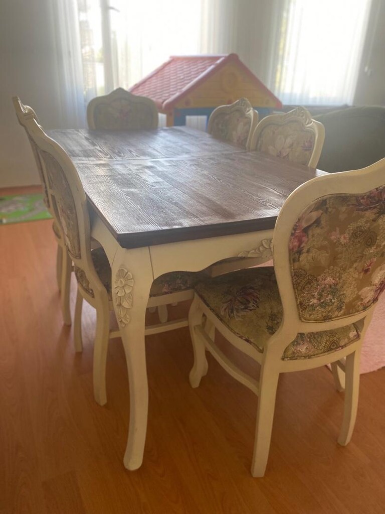 masa 6 adet sandalye takımı 2 berjer 2 tane üçlü koltuk ve sehpa ve - 10
