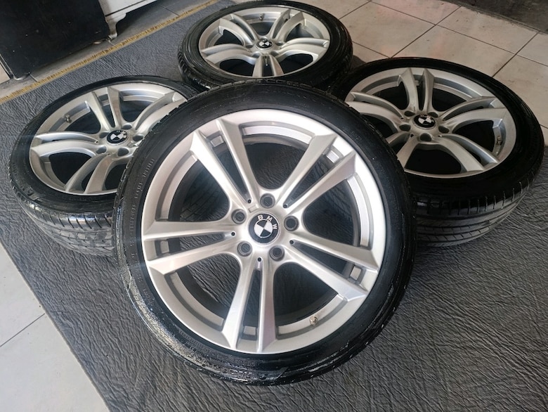 18 5x120 ön arka set bmw çelik jant lastik - 2
