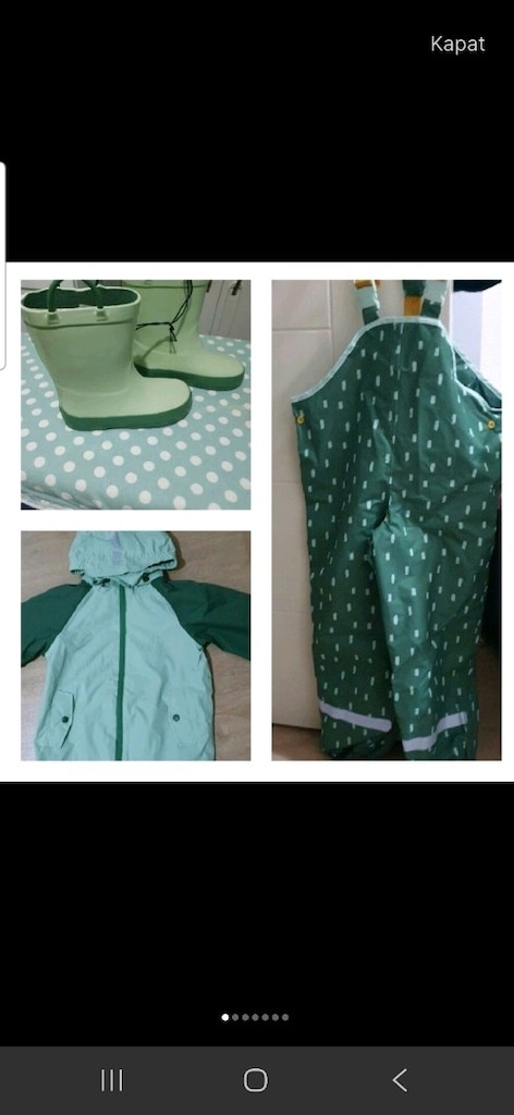 Sıfır unisex yağmur tulumu ve montu
