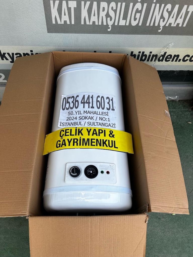 TERMOSİFON 60 LİTRE SIFIR 2 YIL GARANTİLİ ŞOFBEN BÜYÜK BOY KAPALI KUTU
