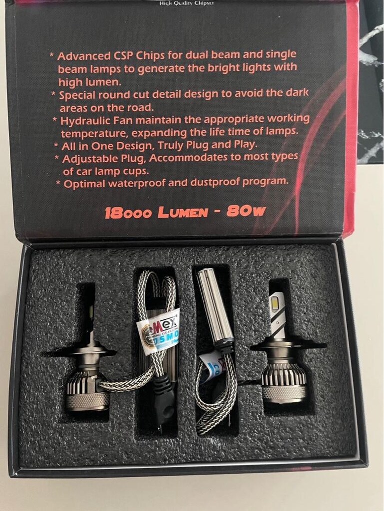 Femex led far ampulü tek beyaz 18000 lümen - 4