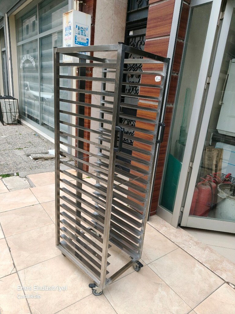 servis tepsi taşıma arabası - 9
