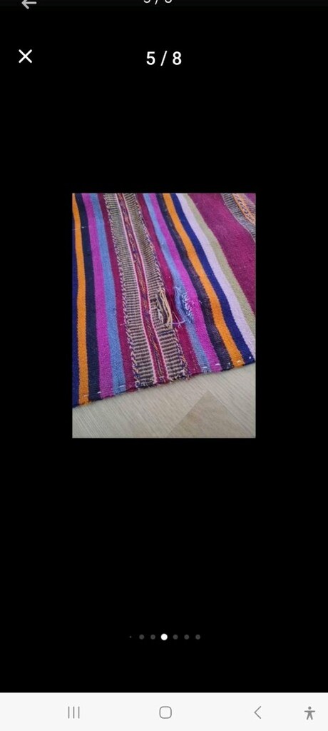 Muğla Milas El dokuması kök boya kilim - 4