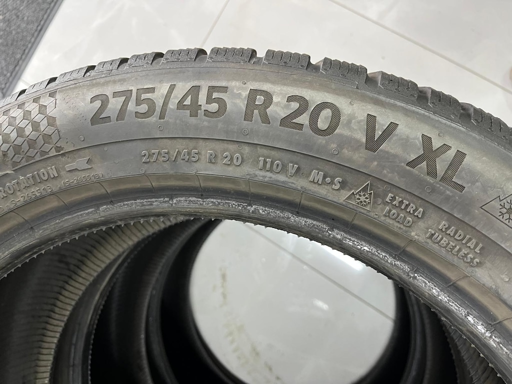 275 45 R20 CONTINENTAL | 1. SINIF TEMİZ 3 ADET KIŞLIK - 6