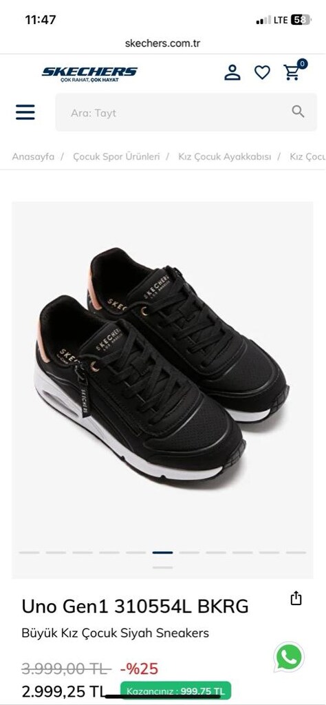 skechers kız çocuk ayakkabısı - 6