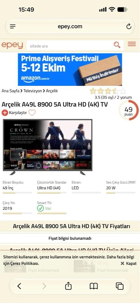 Arçelik A49L ultra hd 4k tv - 2