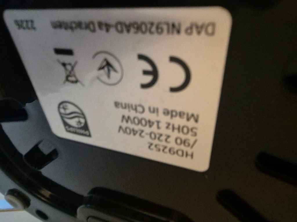 philips airfryer 9252/90 - 9