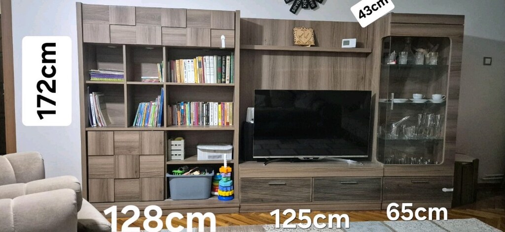Kitaplık + TV ünitesi + Kaşıklık 3 modül - 3