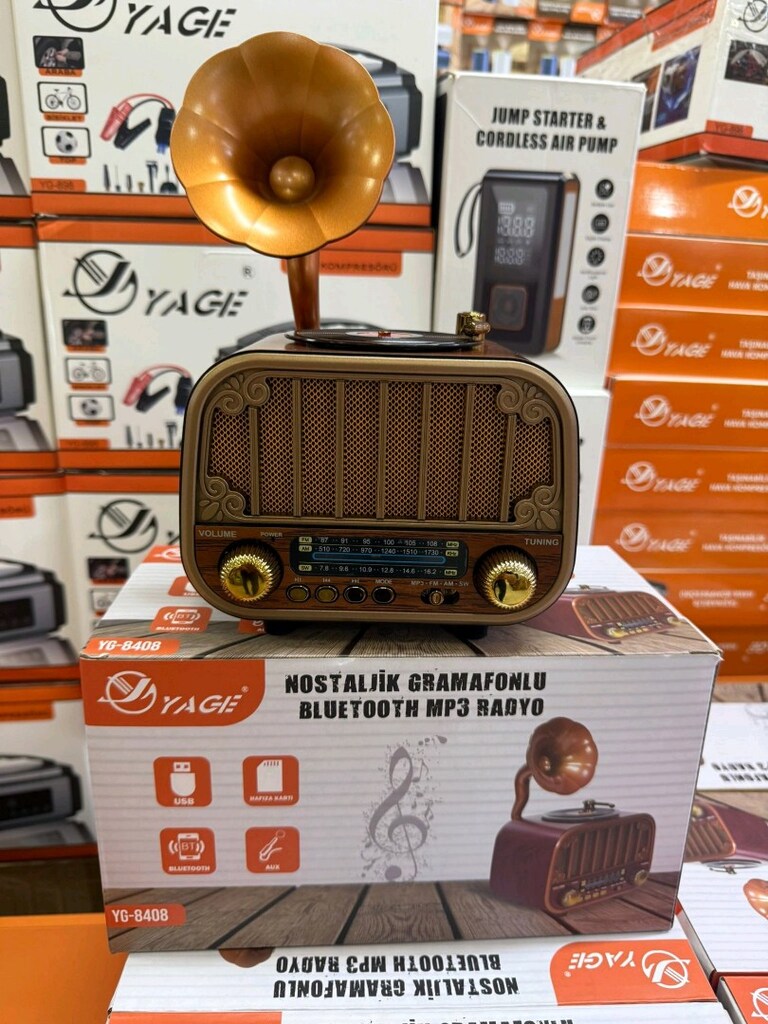 nostaljik radyo Bluetooth USB özellikli