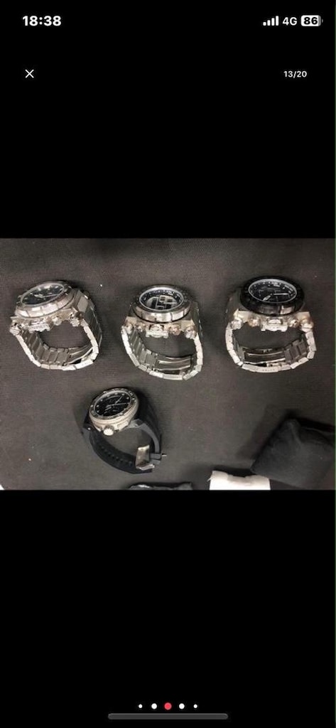 ınvıcta marka sıfır orjinal isviçre metal slikon kol ferrari bold zeus - 18