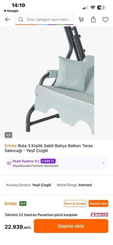 bahçe salıncağı - 3