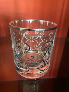 1990 lar 9 ad Orijinal Pavillon Christofle argent kristal bardak