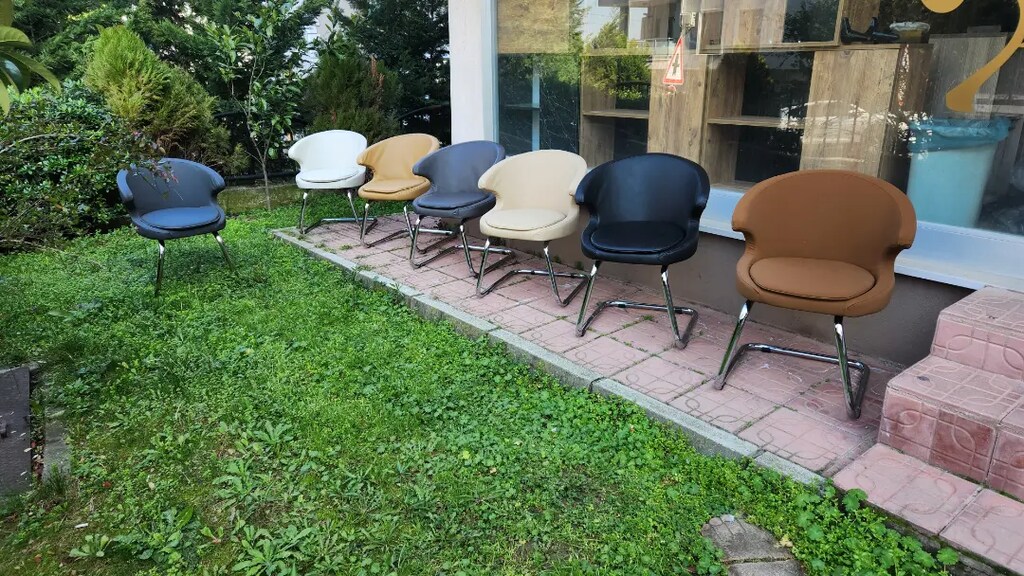 Ofis büro misafir bekleme koltuğu sıfır ürün rengarenk - 3