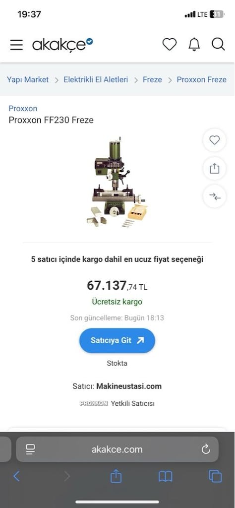 Proxxon FF 230 Masaüstü Freze Makinesi - 10