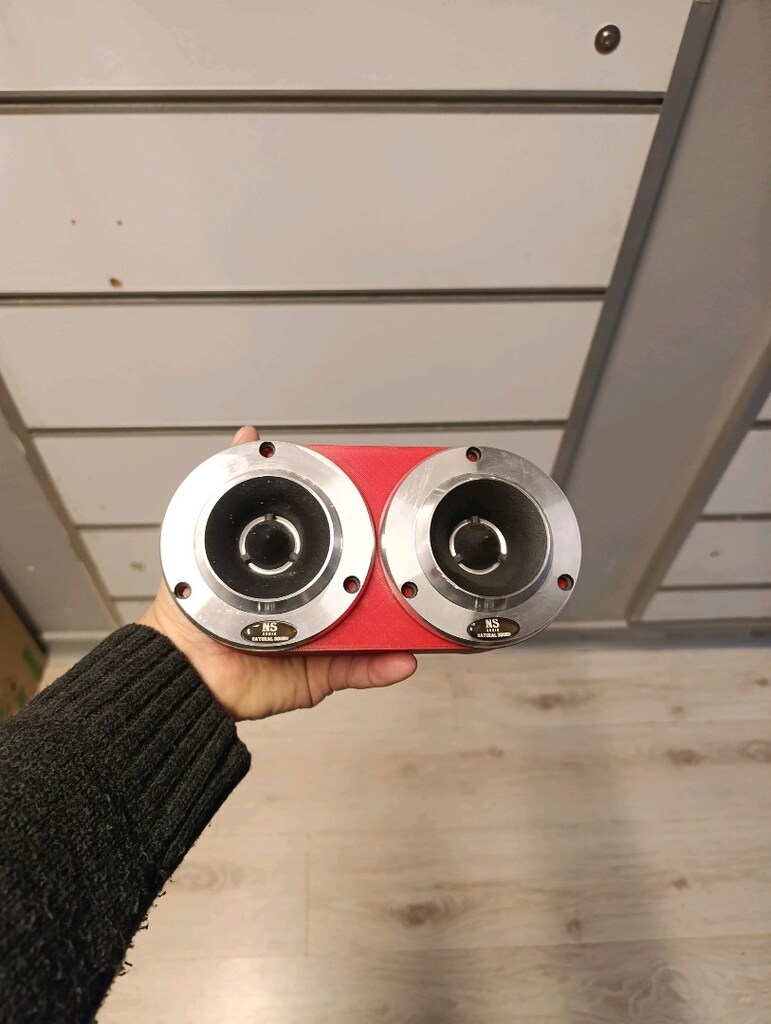 10cm çift tweeter için ikili kabin hoparlor kutusu 3D ısı dayanımlı - 2
