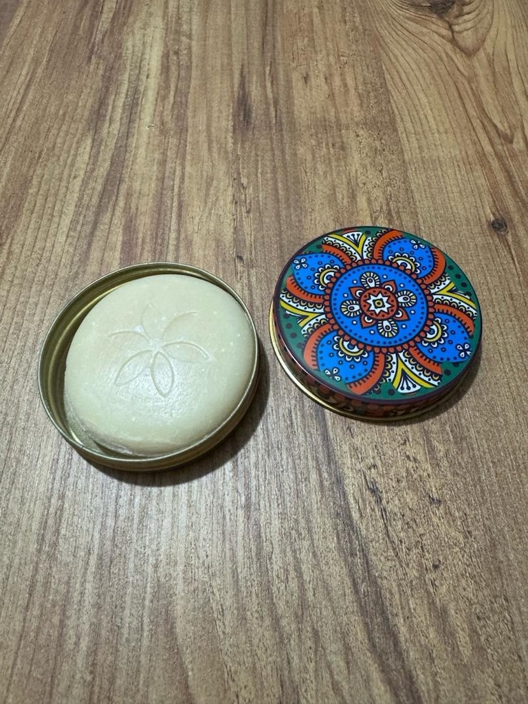 Etnik / Mandala Desenli Teneke Kutulu Doğal Katı Sabun - 3