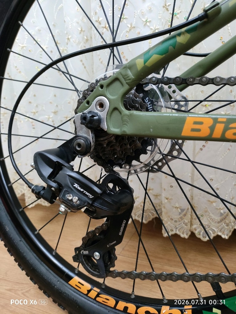 Tertemiz, komple bakımlı 24" Bianchi Spider 401 disk frenli bisiklet - 12