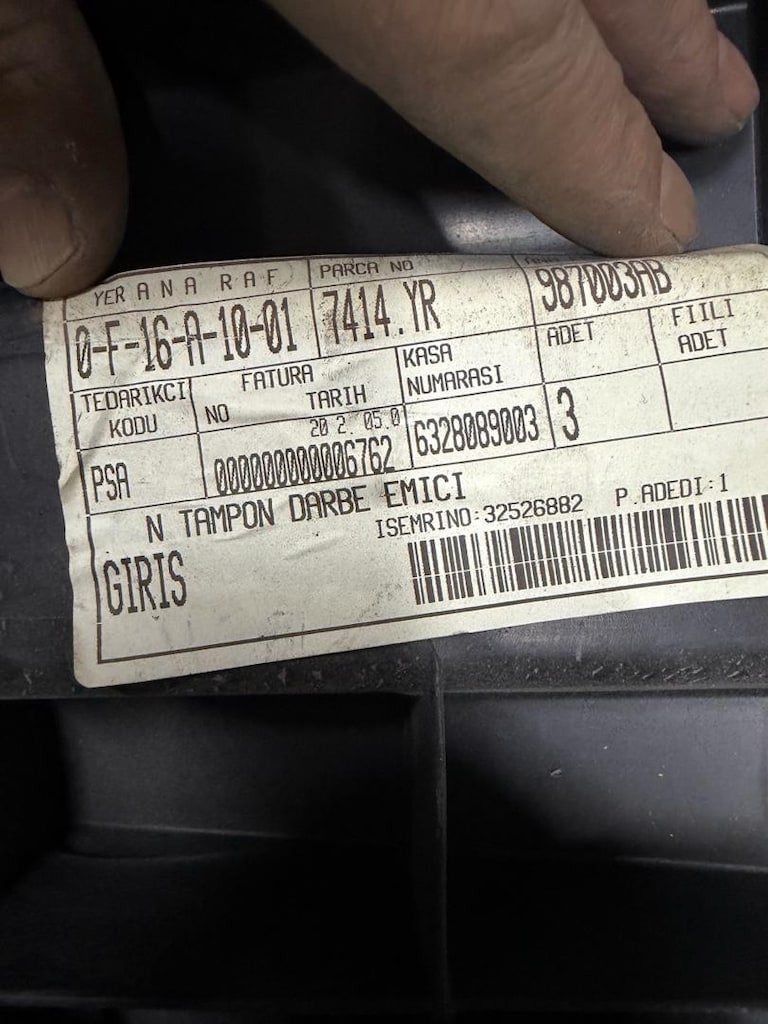 Peugeot Partner 2008-2014 Orjinal Ön Tampon alt muhafaza 7414YR orjina - 4