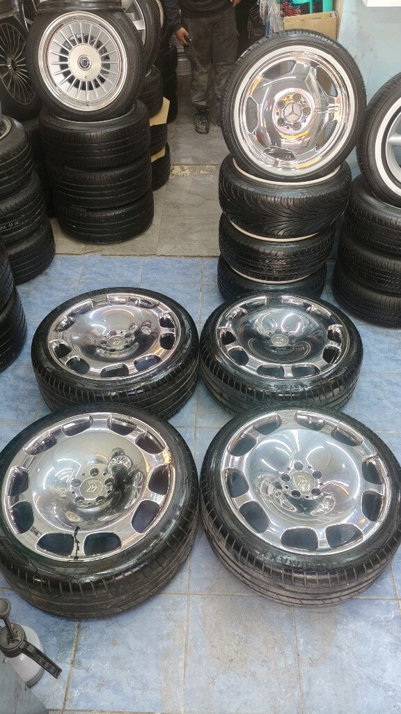 20 inç 5*112 krom Maybach jant lastik orjinal krom dur jant - 3