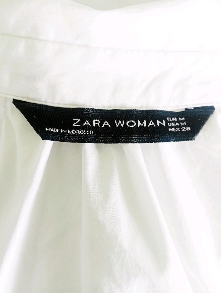 Zara Woman Beyaz Omuz Detaylı Crop Bluz — görsel 2/7