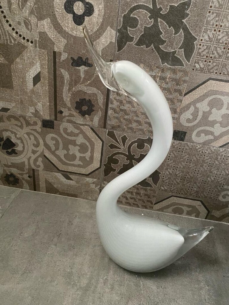 Paşabahçe Murano kuğu biblo - 2