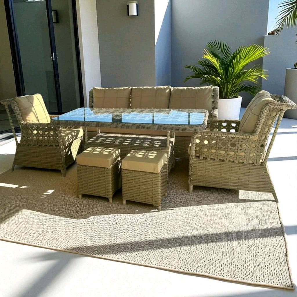 rattan mobilya, bahçe mobilyaları, koltuk takımı - 2