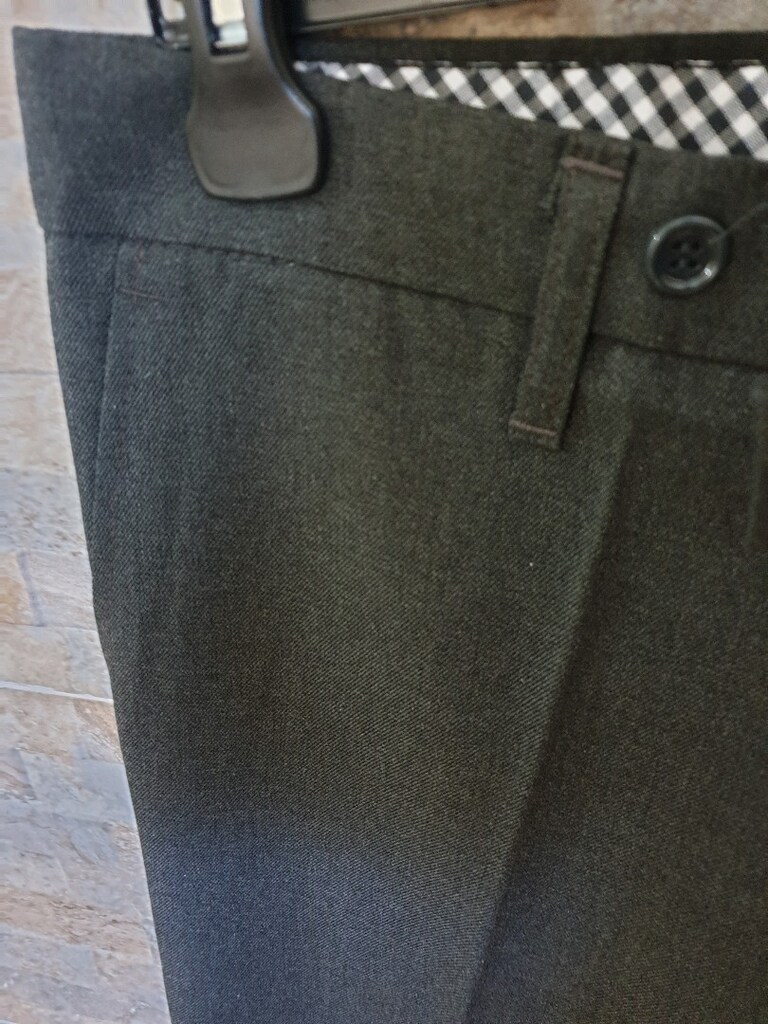 Erkek gri renk kumaş pantolon - 3