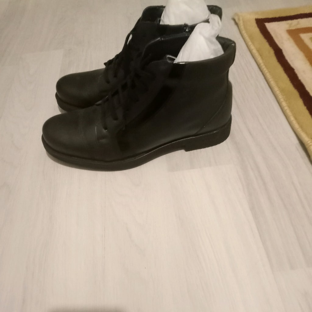 orjinal deri erkek siyah bot.derimod marka - 2