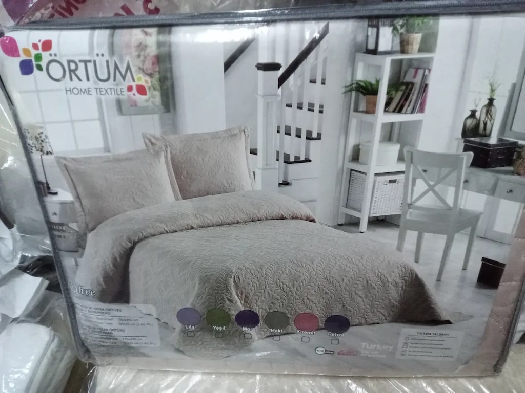 Örtüm tek kişilik yatak örtüsü takımı