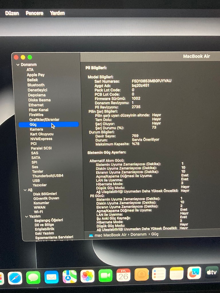 APPLE MACBOOK AİR M1 13'' 2020 SORUNSUZ A2337 - 3