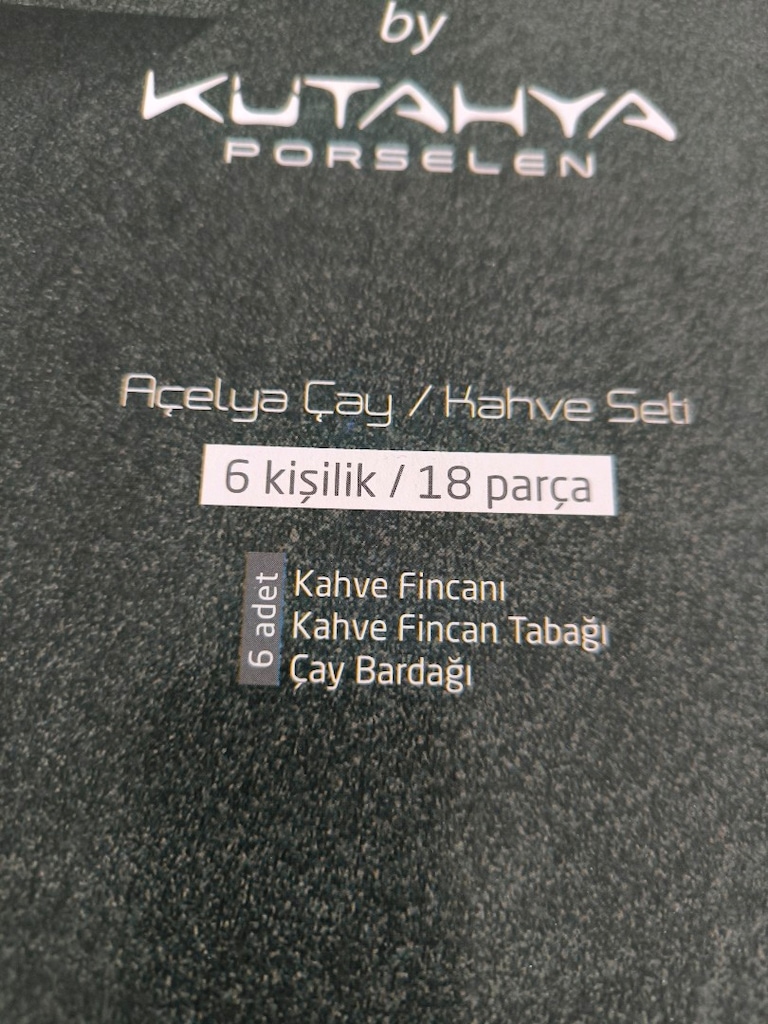 Kütahya porselen 18 parça çay kahve seti - 5