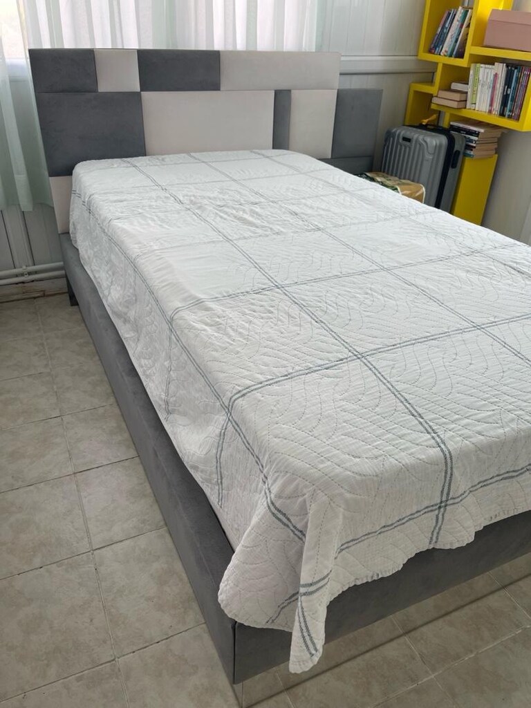 Tek kişilik Tasarım Karyola Yatak ve Komodin Takım - 4