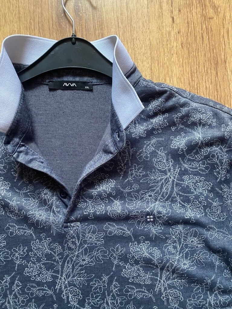 Polo Yaka AVVA markası Desenli T-Shirt — görsel 2/3