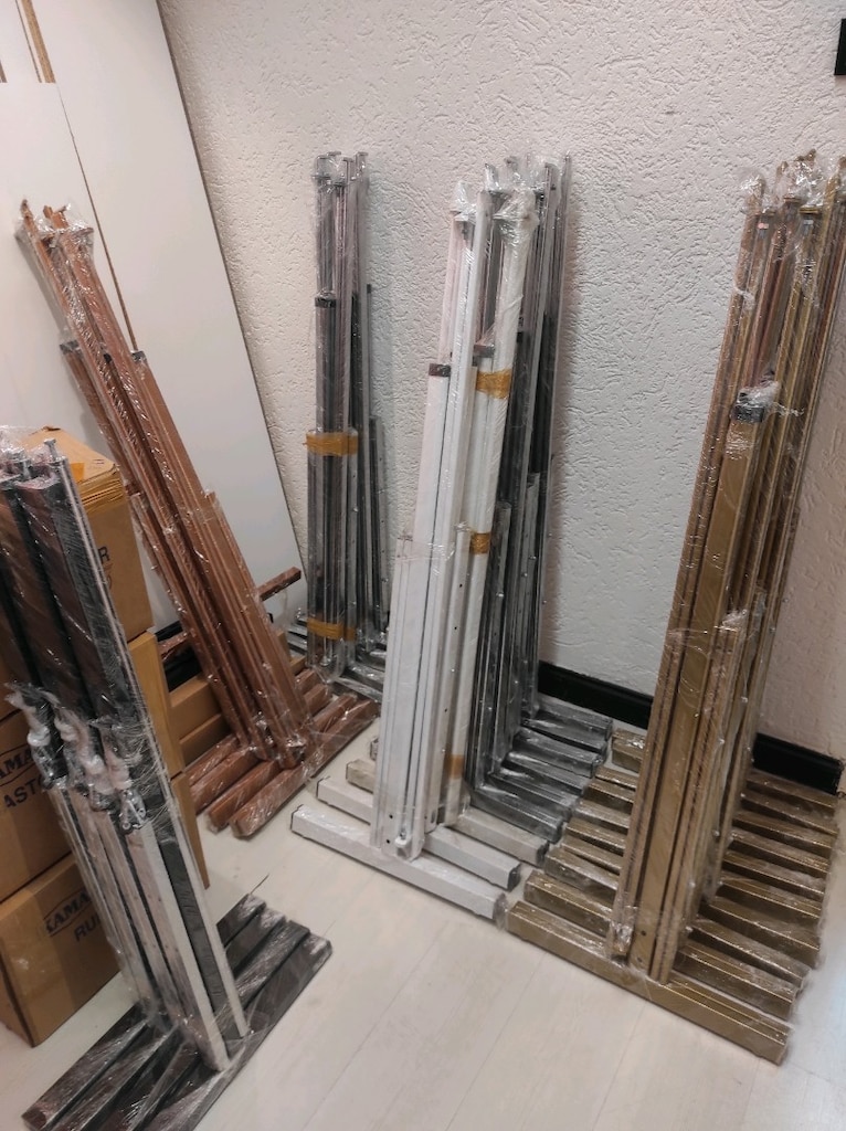 Ayarlanabilir Askılık Stand Eşek,Ayaklı Askılık Stant Eşek,Gold Askılı - 5