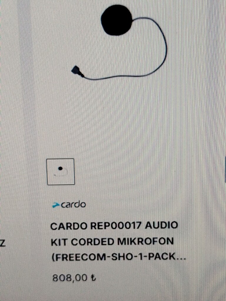 cardo intercom kapalı kask mikrofonu - 5
