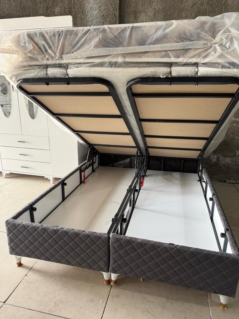 sıfır baza başlık yatak komple çelik kasa - 2