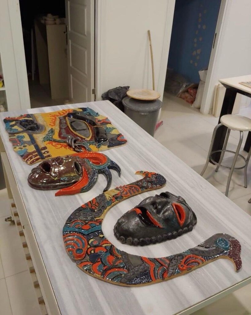 Art Maya seramik mask - 4