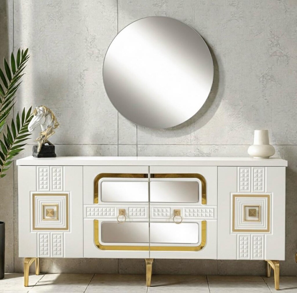 Sıfır , %100 MDF Konsol / Dresuar / Dolap - Aytaşı , Gold - 10
