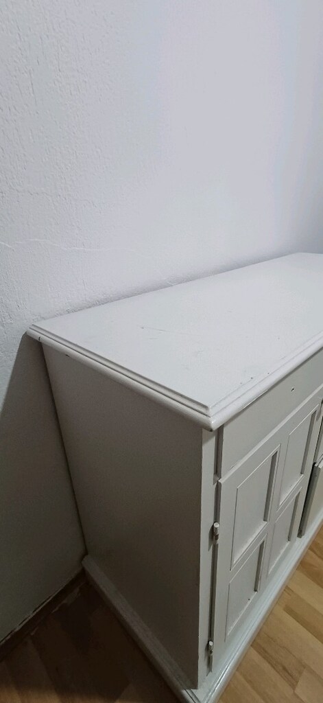 Beyaz Ahşap Konsol / Çok Amaçlı Dolap (120x80x45) - 2
