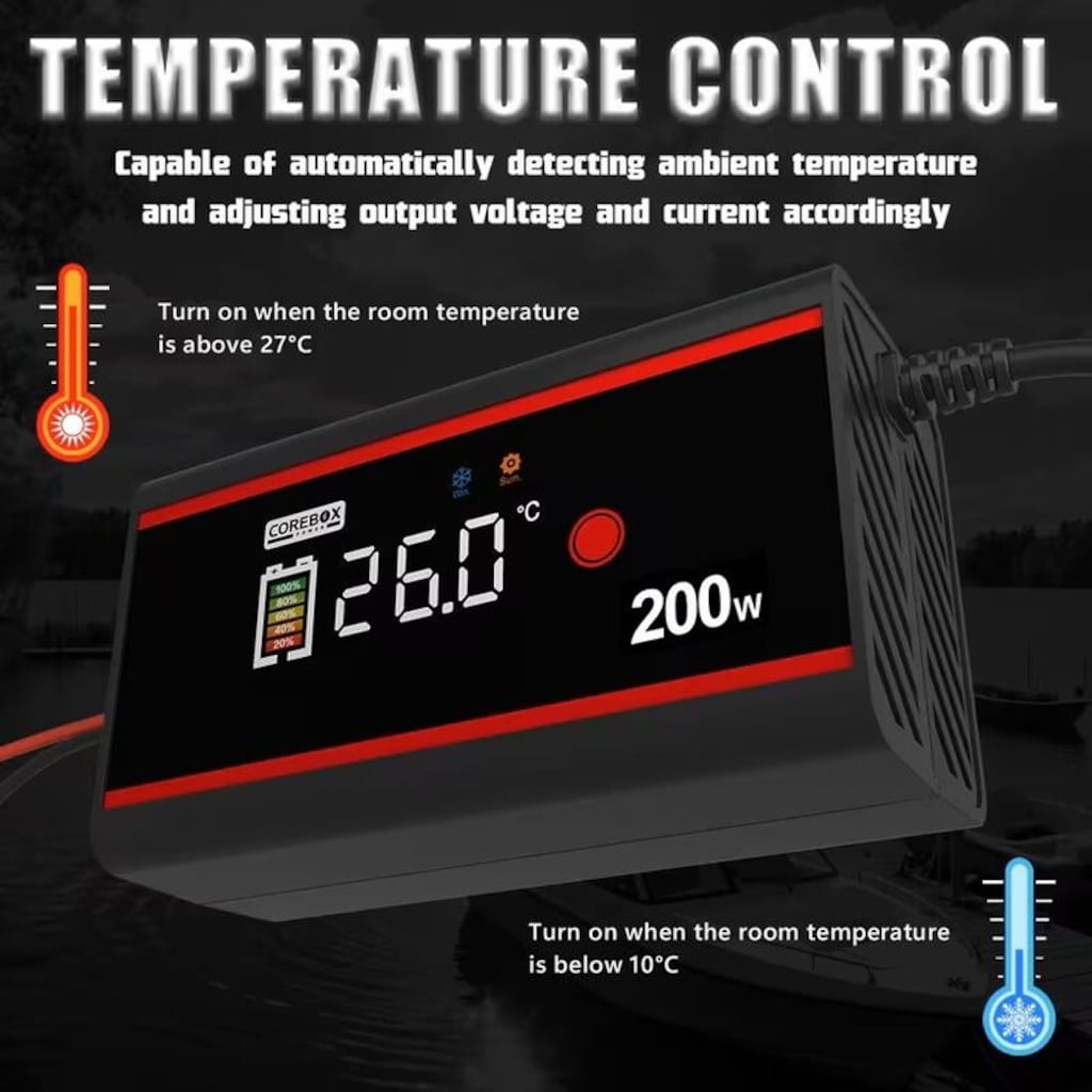 LiFePO4 12V 15A AKILLI AKÜ ŞARJ VE ONARIM CİHAZI (SIFIR) - 5