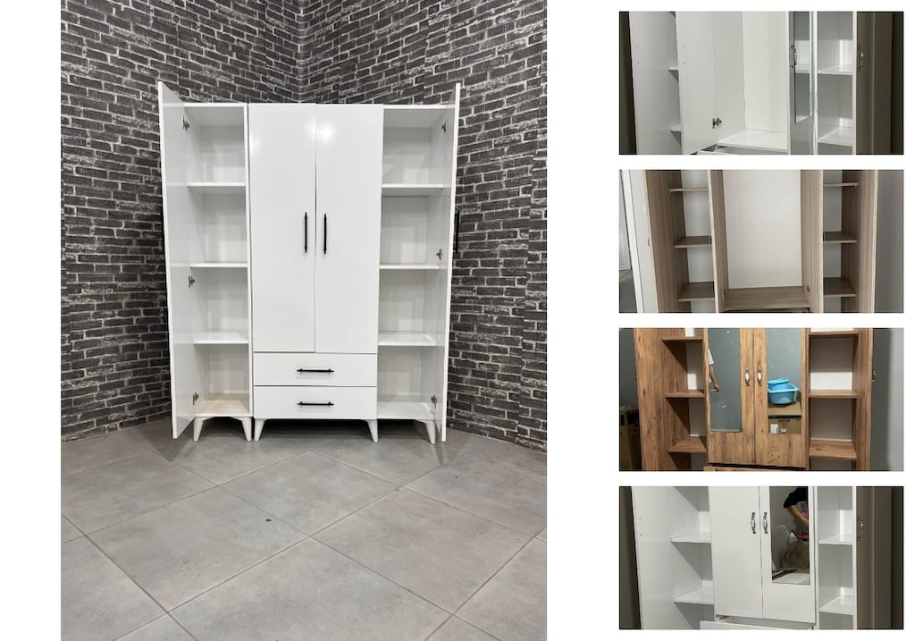 4 kapaklı elbise dolabı kqsizazdfv - 3
