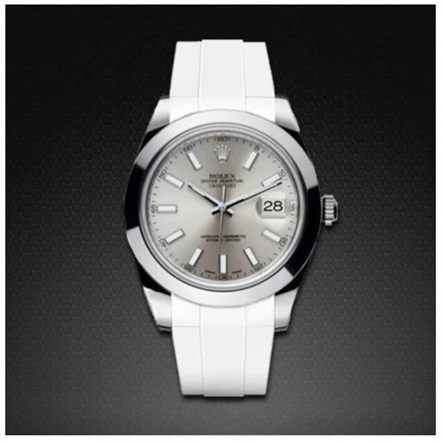 Rubber B strap M105 White - 21MM