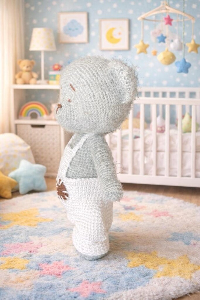 elemeğim amigurumi sevimli ayıcık 26 cm - 3